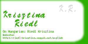 krisztina riedl business card